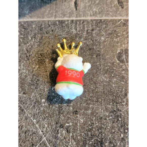 Hallmark Crown Prince 1990 mini ornament Xmas Decor polar bear - Picture 4 of 5